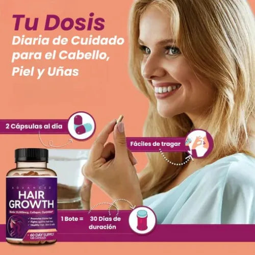 Suplemento Hair Growth | Bloqueador DHT para crecimiento capilar avanzado