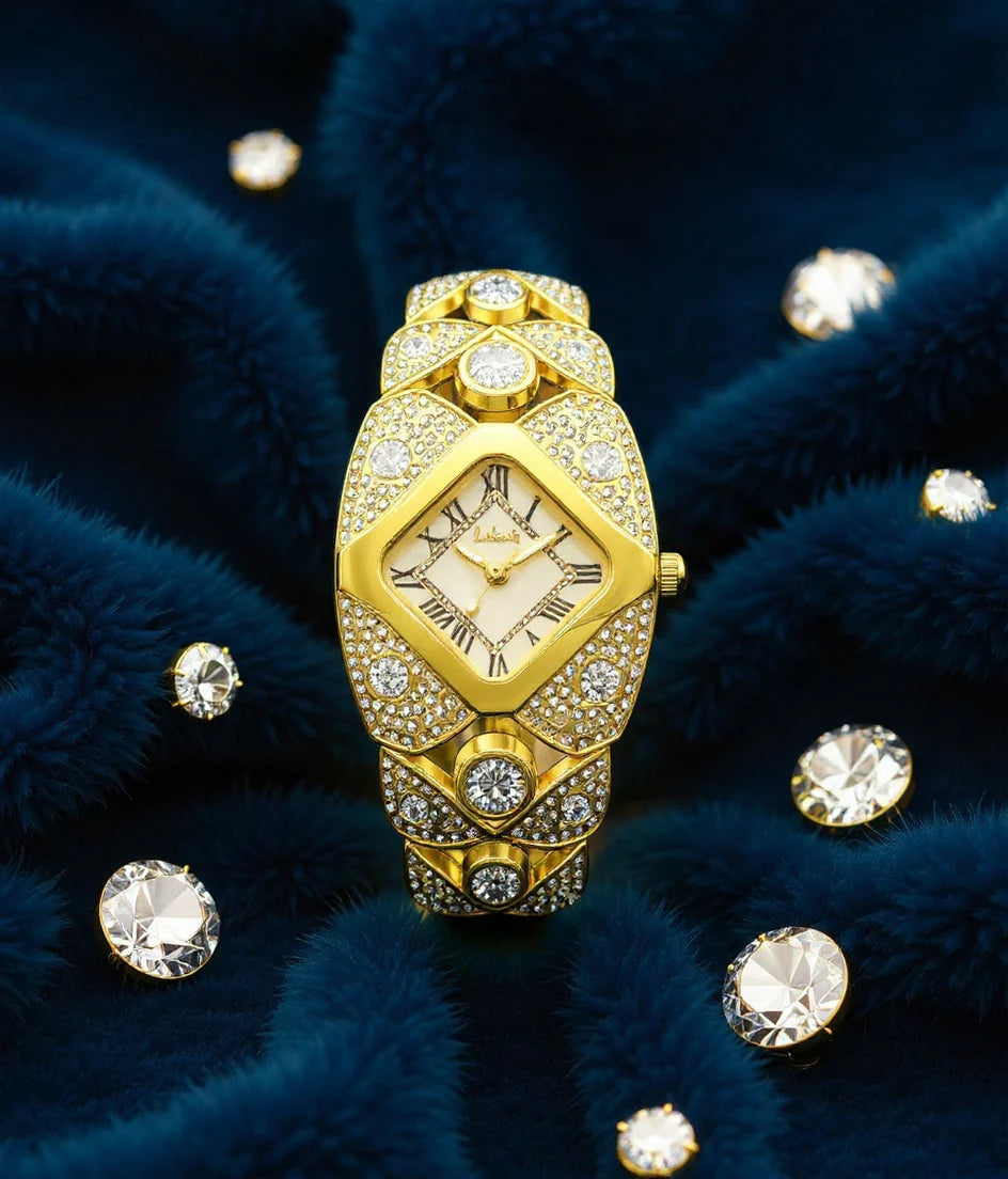 Elegante reloj de pulsera para mujer «Golden Shine»: