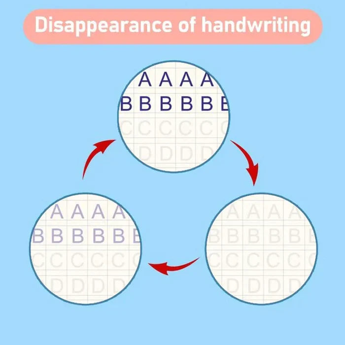 MagicBook | Juego de Cuadernos de Práctica para Niños (4 Piezas/Set)