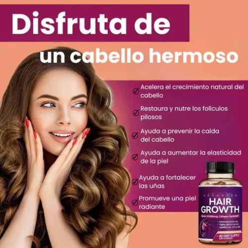 Suplemento Hair Growth | Bloqueador DHT para crecimiento capilar avanzado