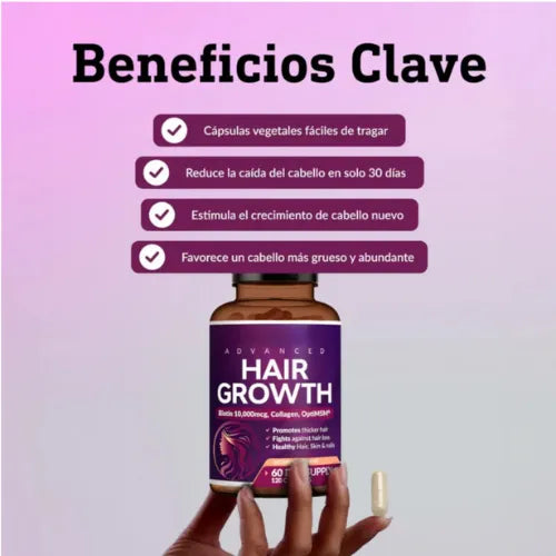 Suplemento Hair Growth | Bloqueador DHT para crecimiento capilar avanzado