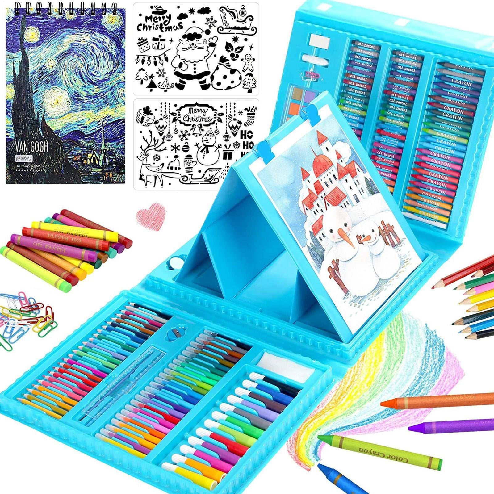 Kit de dibujo para niños, 208 piezas