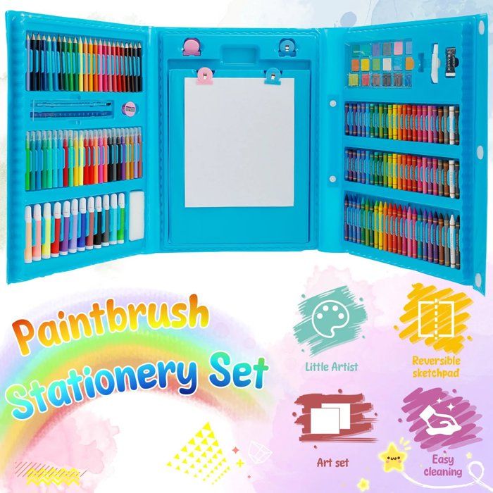 Kit de dibujo para niños, 208 piezas