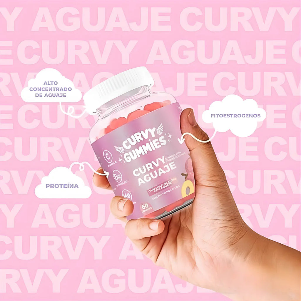 Curvy Gummies® | de Aguaje potenciadas para glúteos y senos