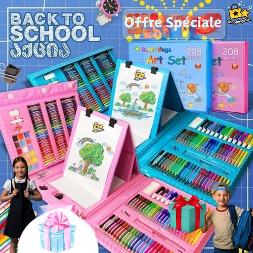 Kit de dibujo para niños, 208 piezas