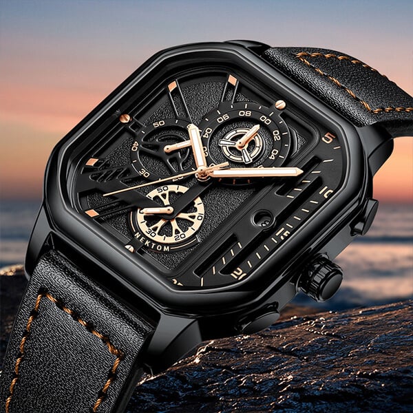 Reloj de cuarzo moderno para hombre